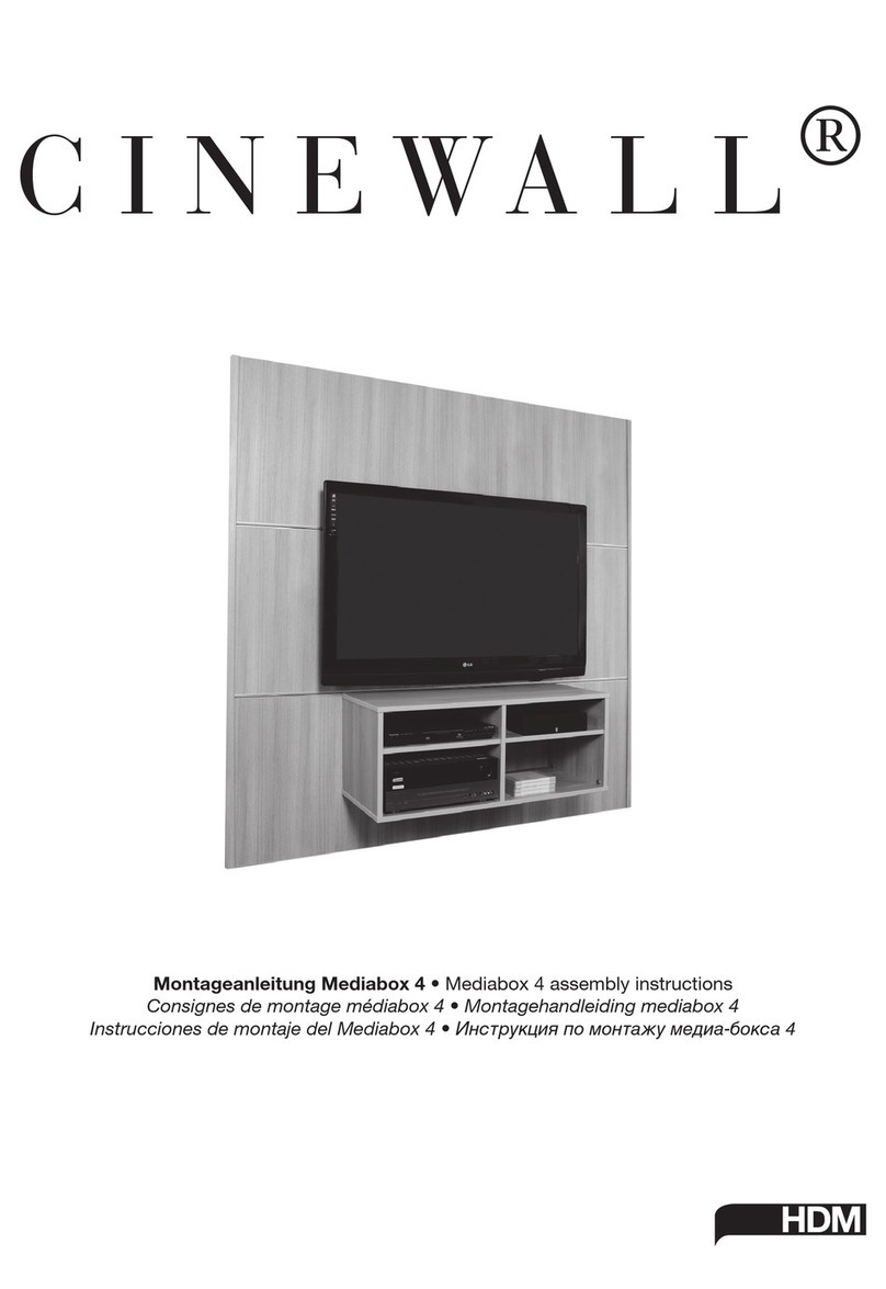 HDM Cinewall Mediabox 4 Assembly instructions