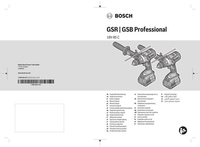 Bosch GSR 18V-85 C User manual