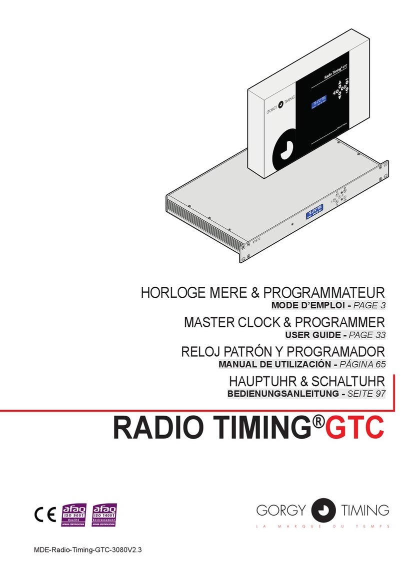 Gorgy Timing RADIO TIMING GTC User manual