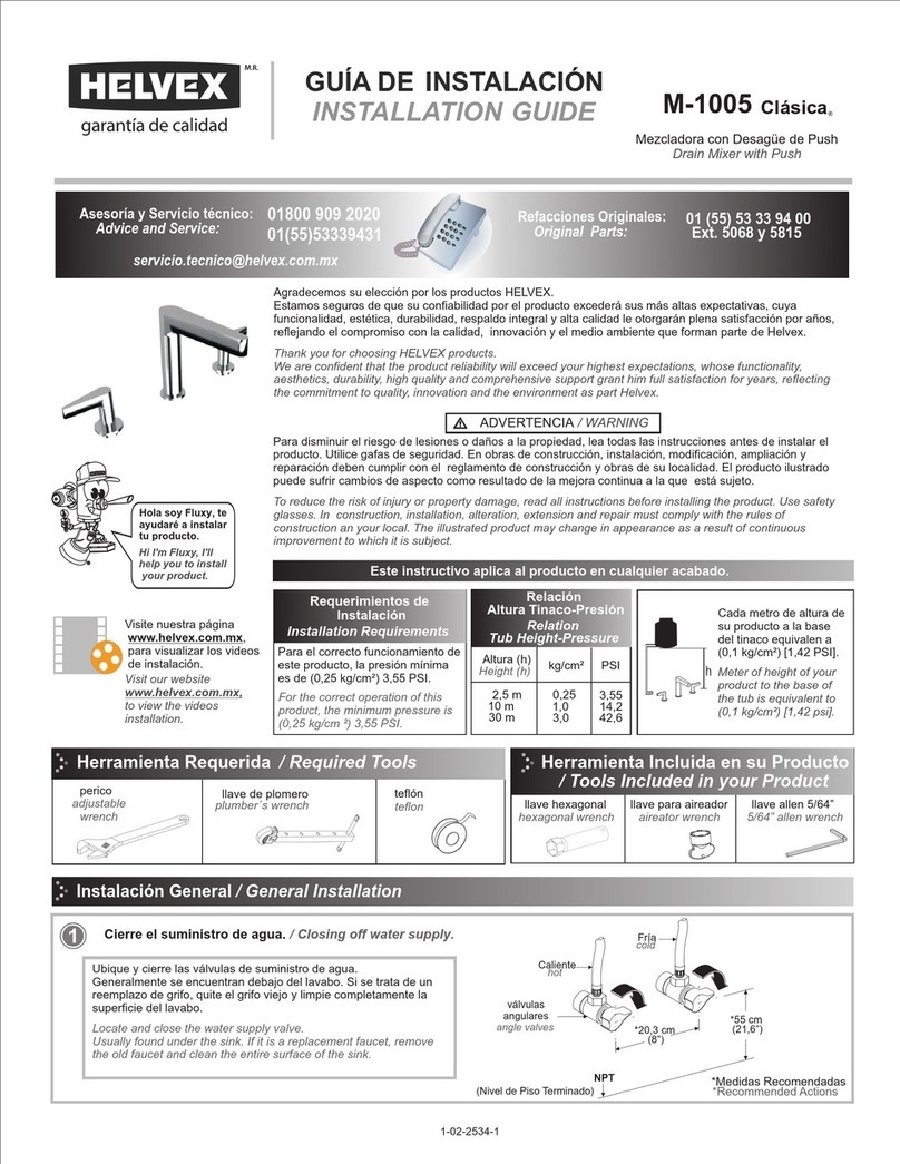 Helvex Clasica M-1005 User manual