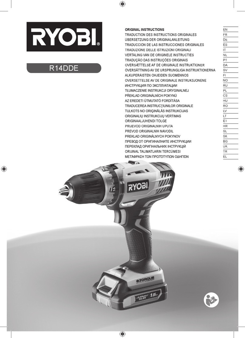 Ryobi r14dde User manual