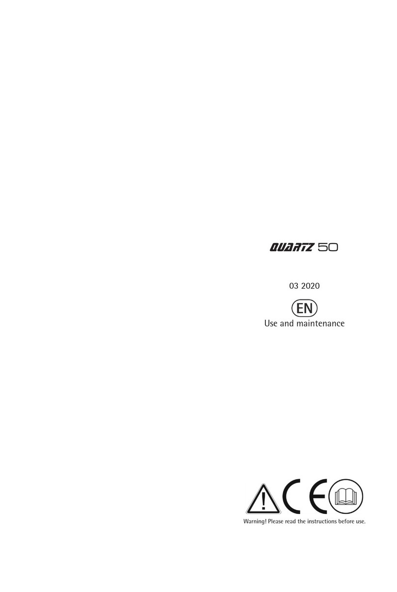 ADIATEK QUARTZ 50 Use and maintenance