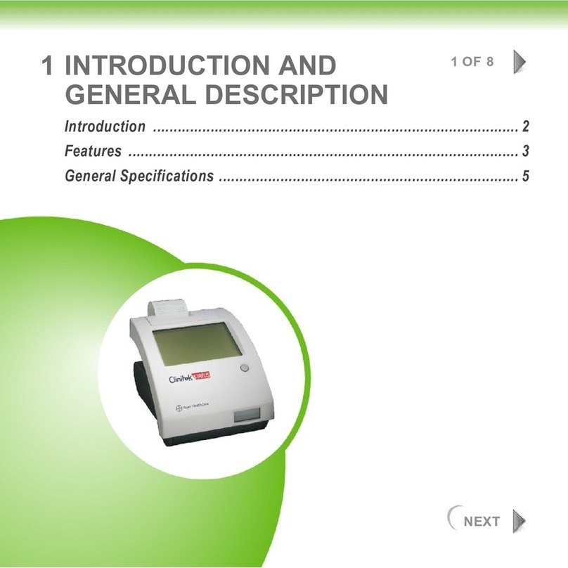 Bayer HealthCare Clinitek Status Operator's manual Bayer HealthCare Clinitek Status Operator's manual