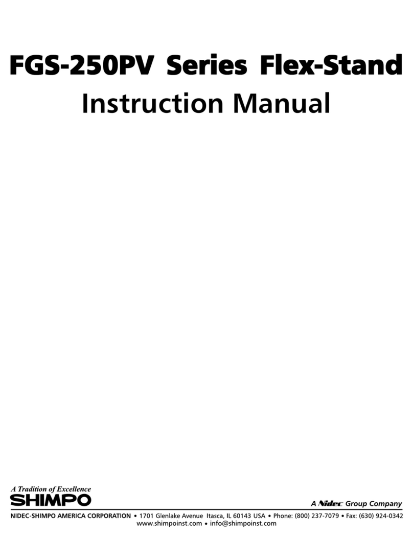 Nidec Shimpo FGS-250PV Series instruction manual