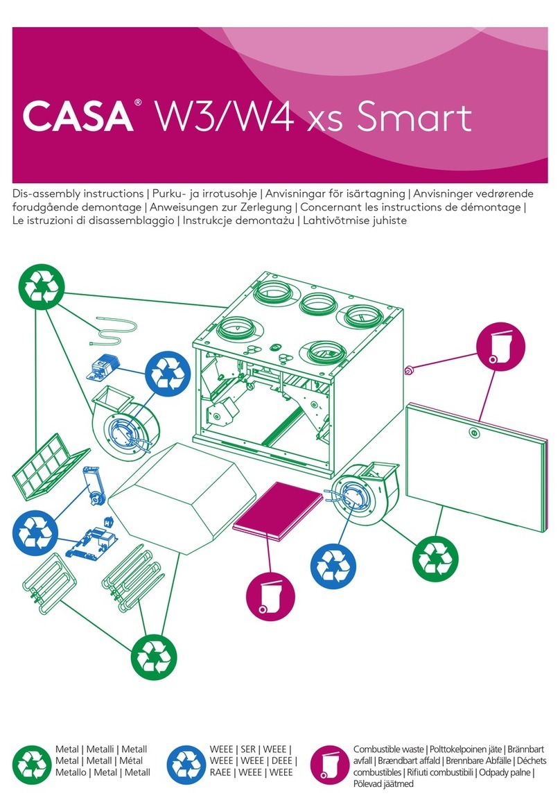Casa W3 xs Smart Disassembly instructions