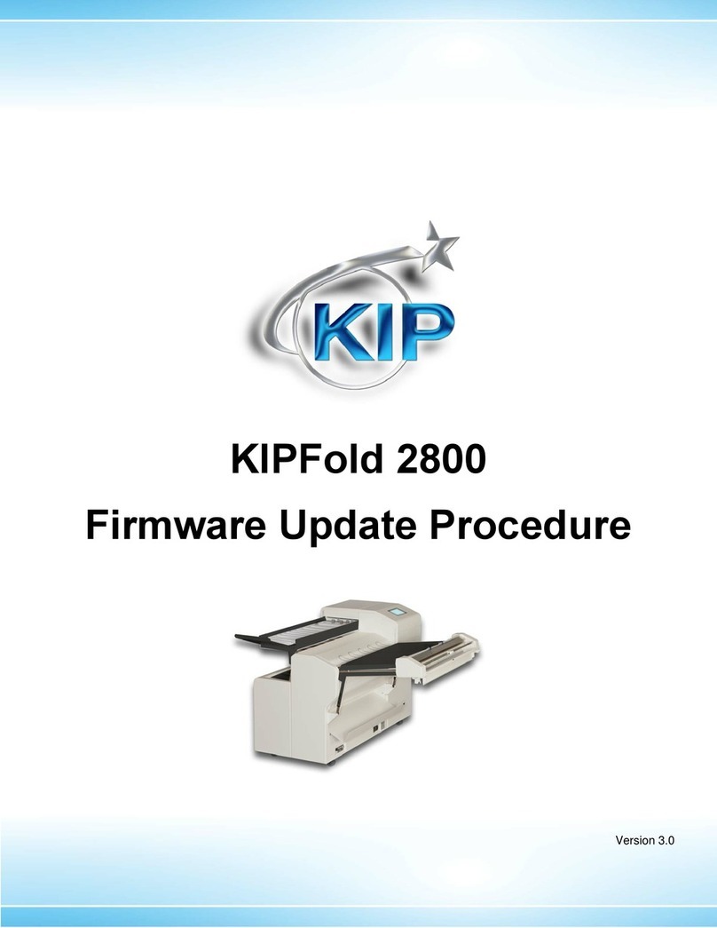 KIP KIPFold 2800 Use and care manual