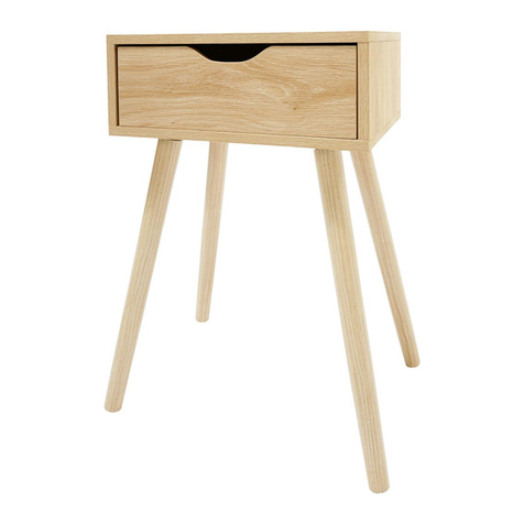 KMART Side Drawer Oak Look 42619673 User manual