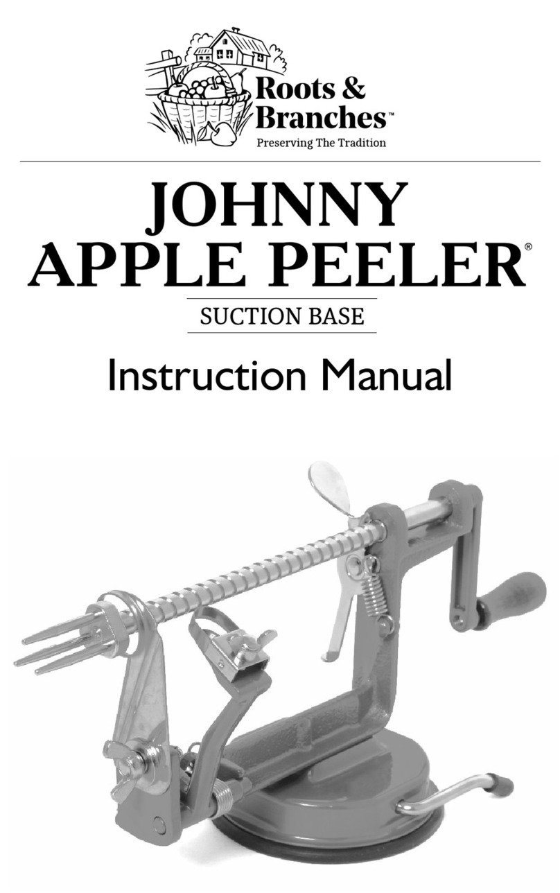 Roots & Branches JOHNNY APPLE PEELER  VKP1010 instruction manual