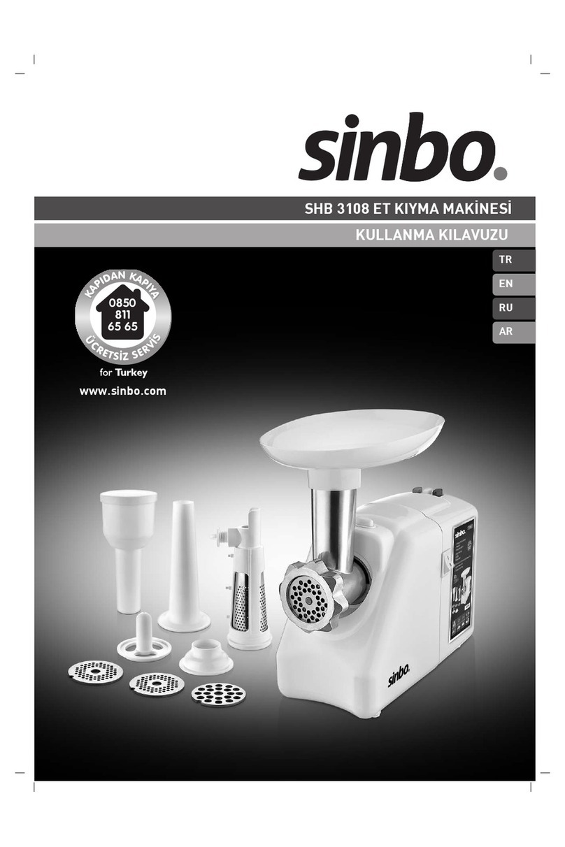 Sinbo SHB 3108 ET Instructions for use