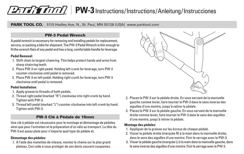parktool PW-3 User manual