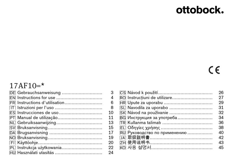 Otto Bock 17AF10 Series User manual