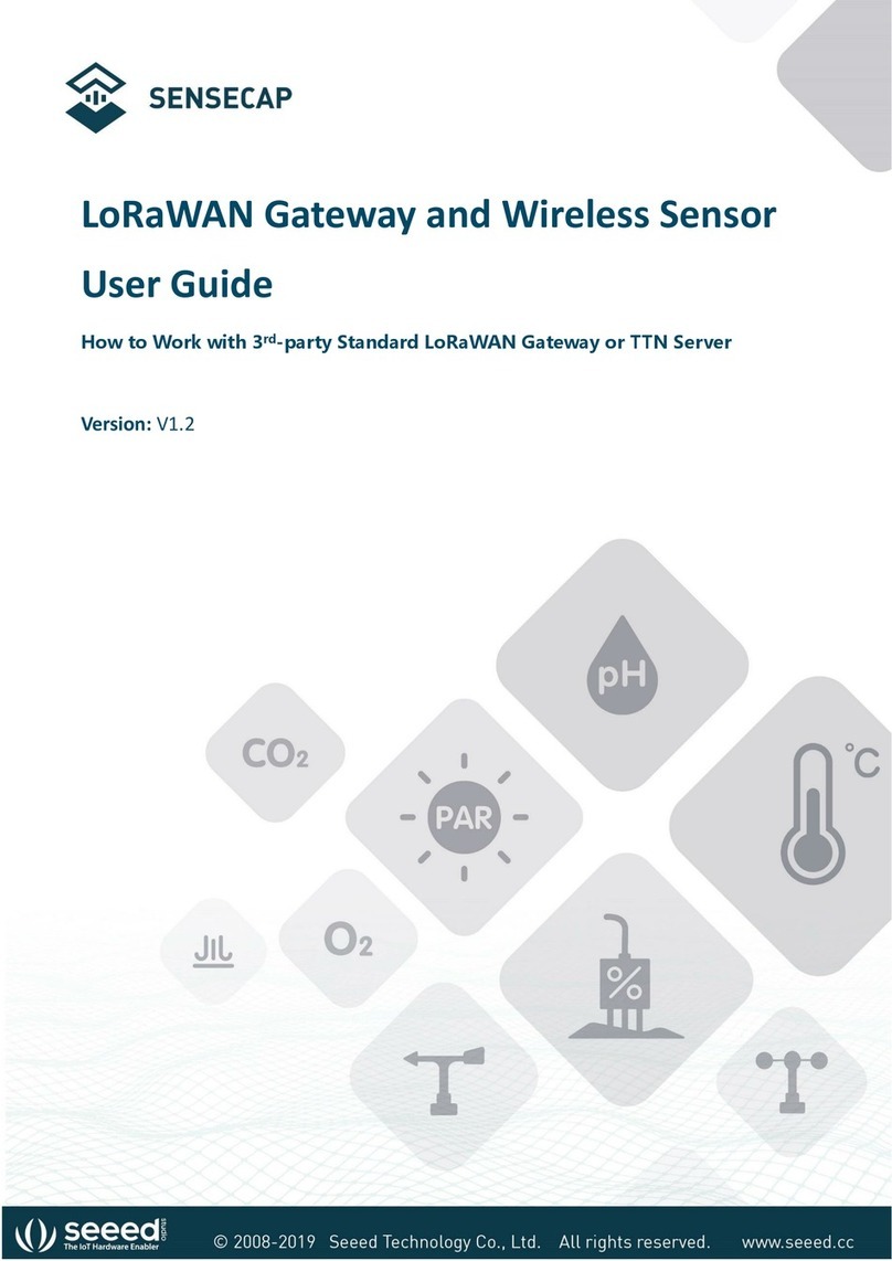 Seeed Sensecap LoRaWAN User manual Seeed Sensecap LoRaWAN User manual