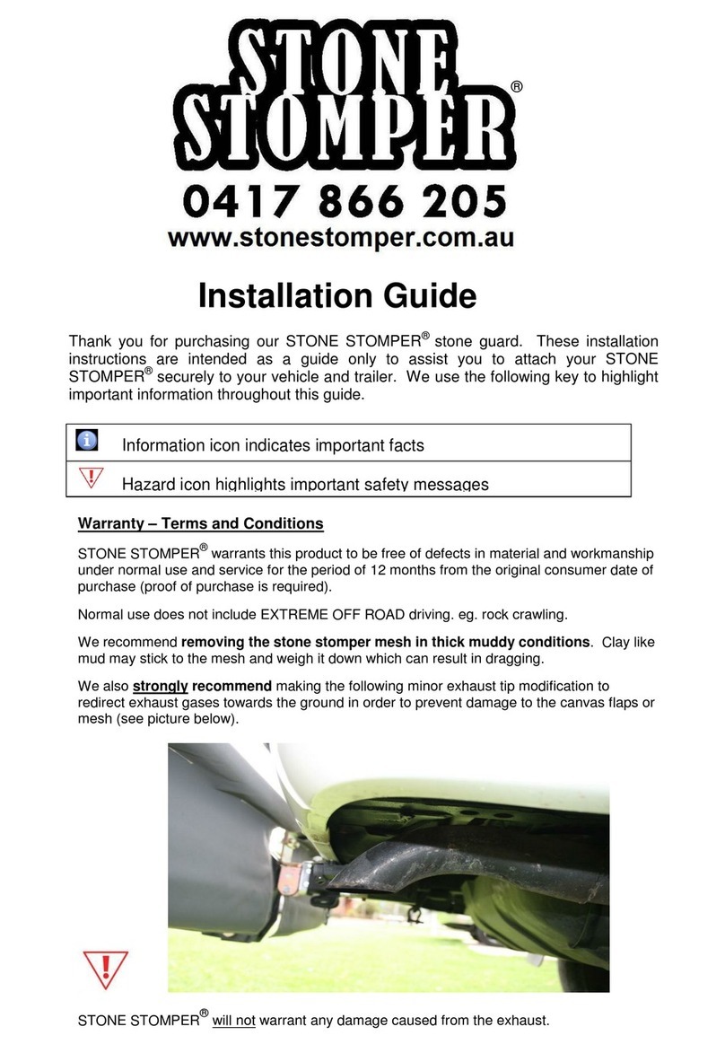 STONE STOMPER Stone Guard installation guide