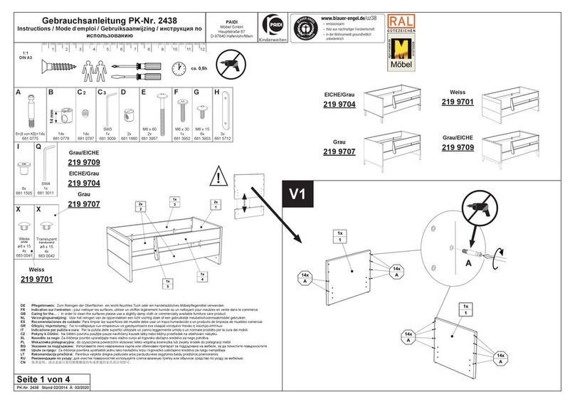 PAIDI EICHE 219 9704 instructions