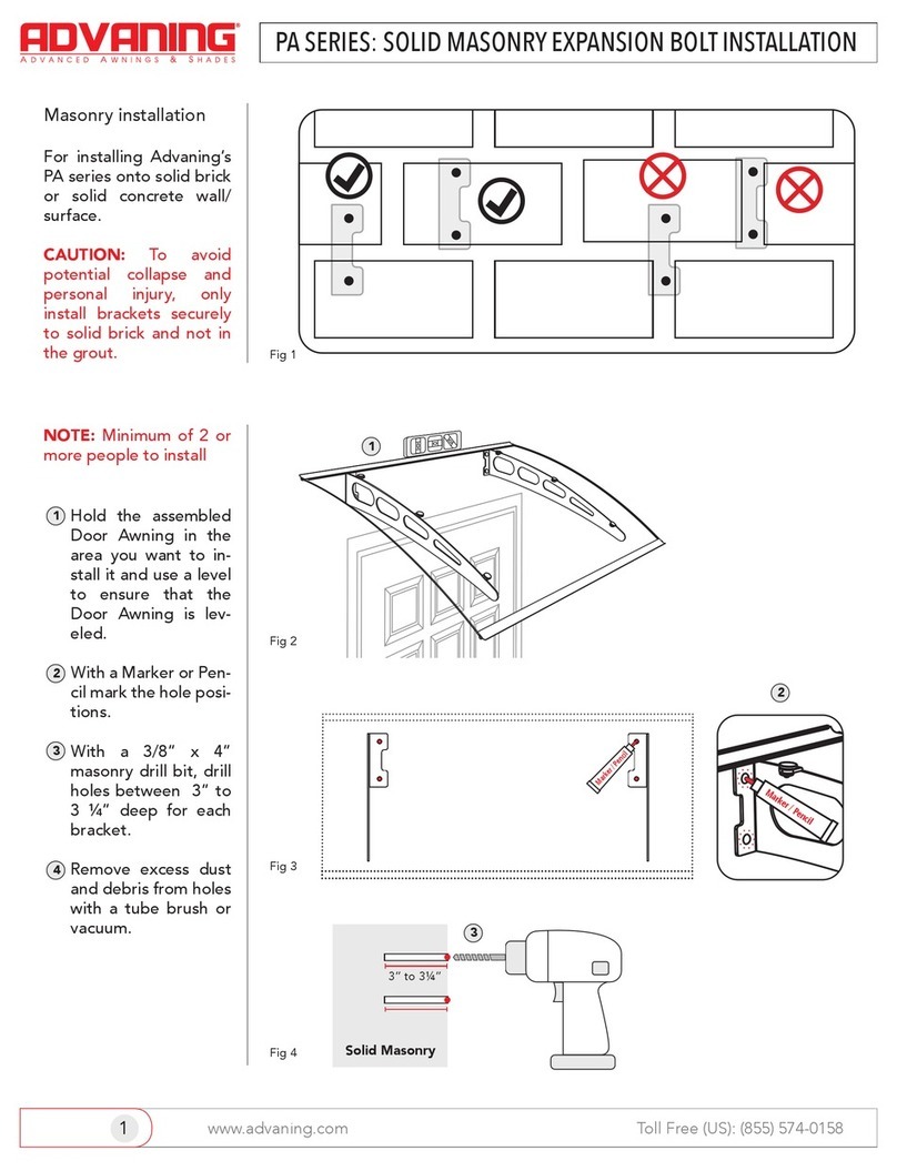Advaning PA SERIES installation instructions