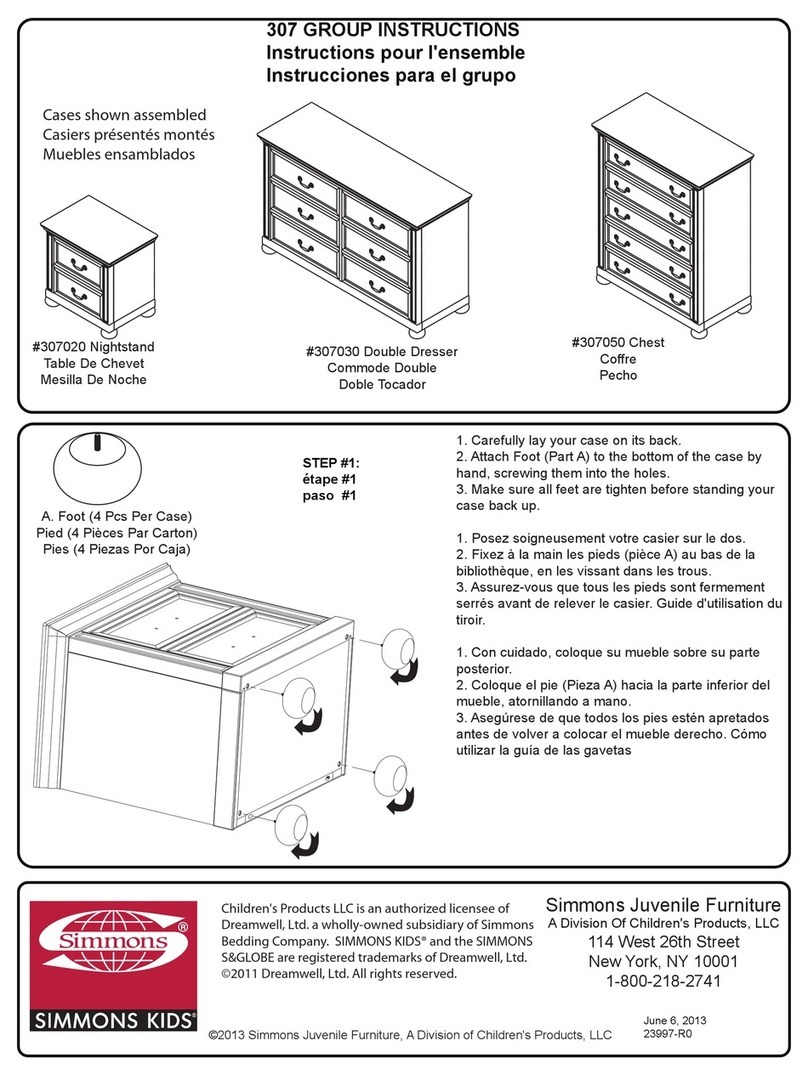 Simmons 307 Series instructions