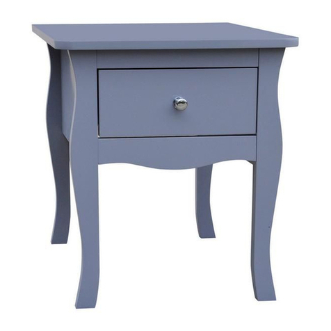 Birlea PARIS 1 DRAWER BEDSIDE User manual