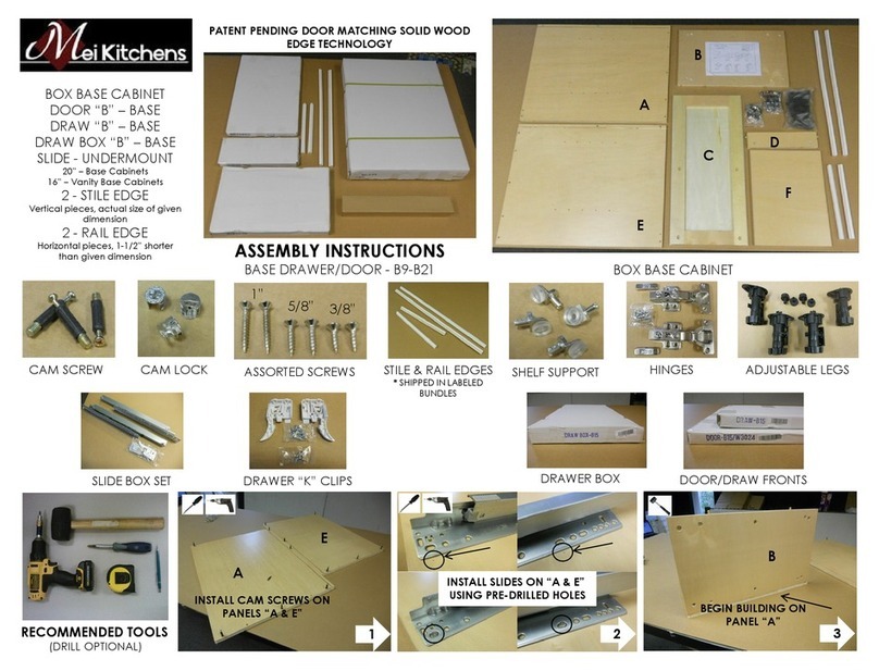 MEI KITCHENS BOX BASE CABINET Assembly instructions