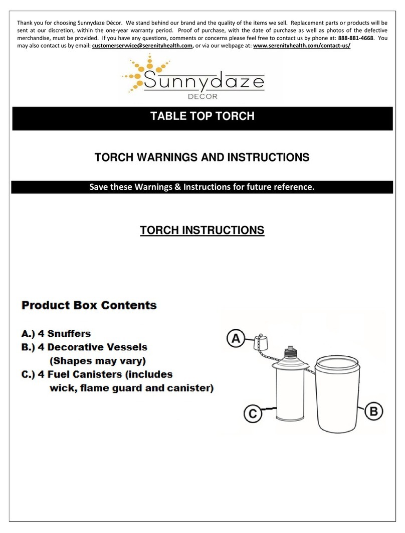 Sunnydaze Decor WKO Series User manual