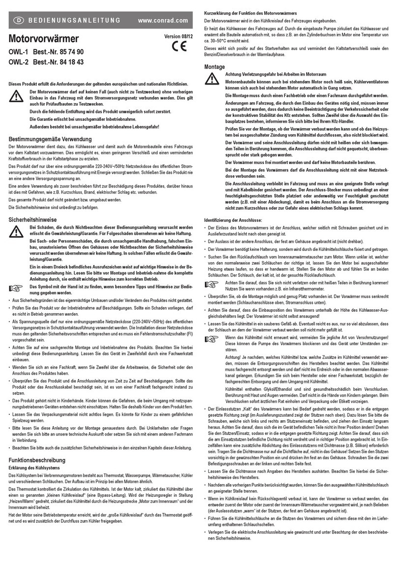 Conrad OWL-1 operating instructions