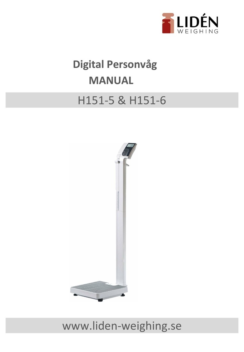 Lidén Weighing H151-5 User manual
