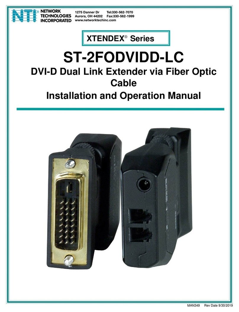 NTI XTENDEX Series User manual