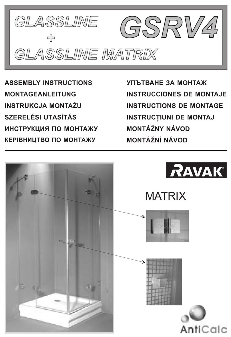 RAVAK GLASSLINE GSRV4 User manual RAVAK GLASSLINE GSRV4 User manual