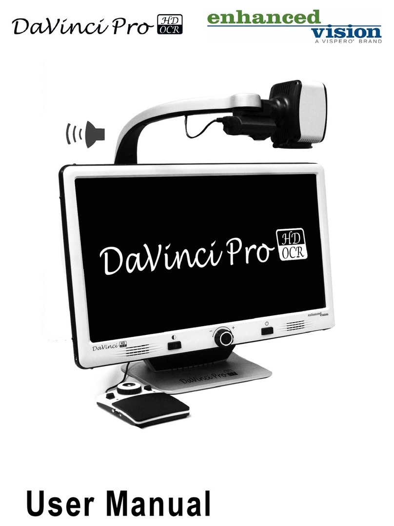 Vispero Enhanced Vision DaVinci Pro HD OCR user manual