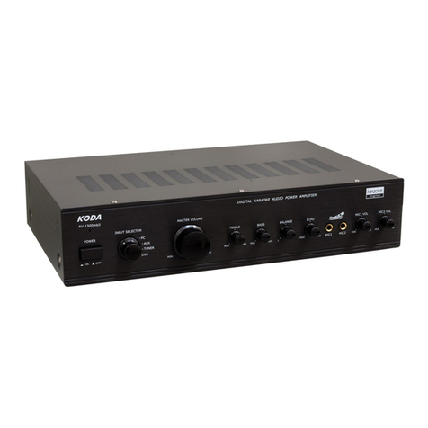 KODA AV-1300mkII instruction manual