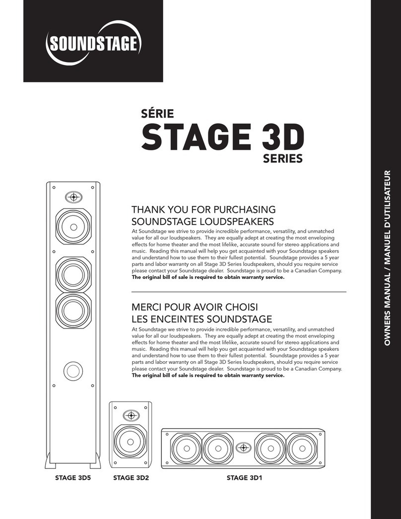 Soundstage STAGE 3D Series User manual