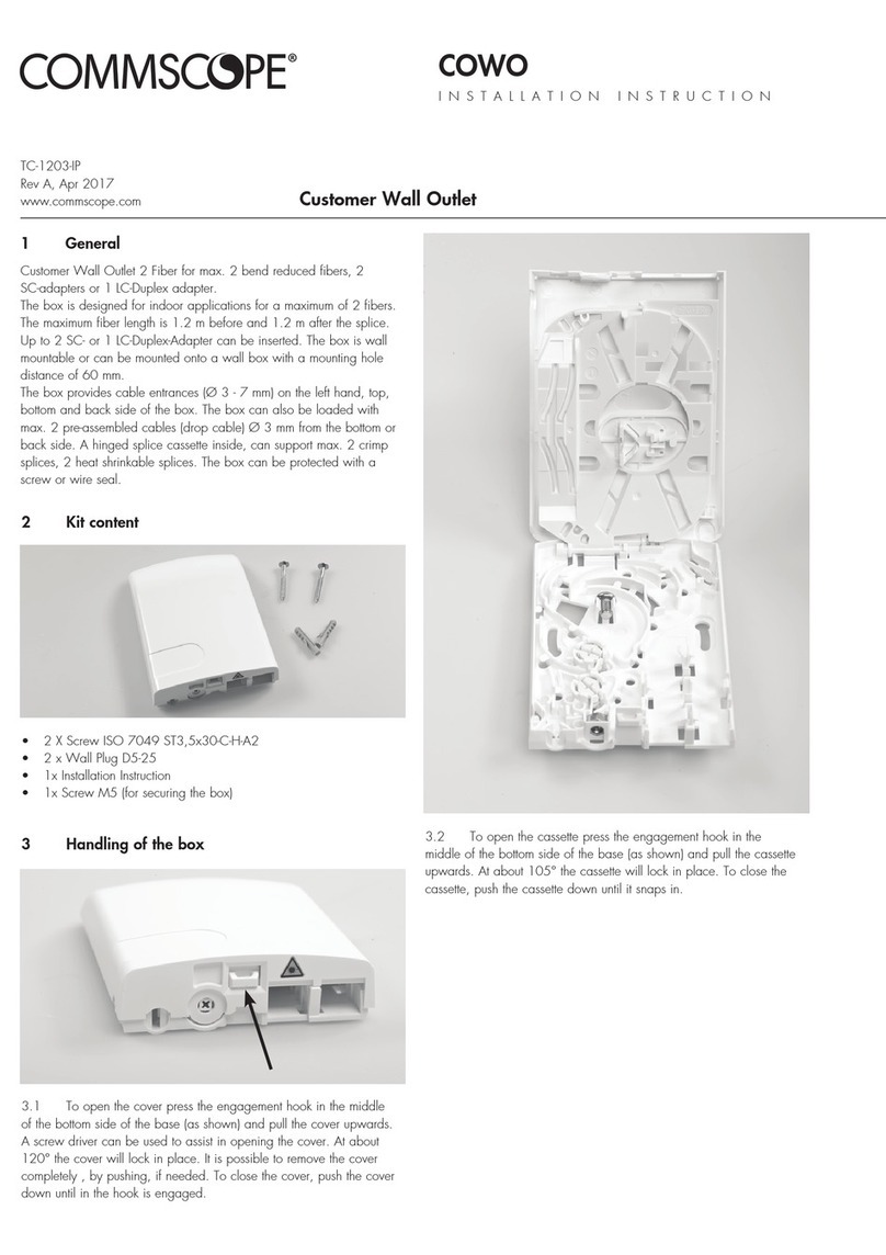 CommScope COWO User manual