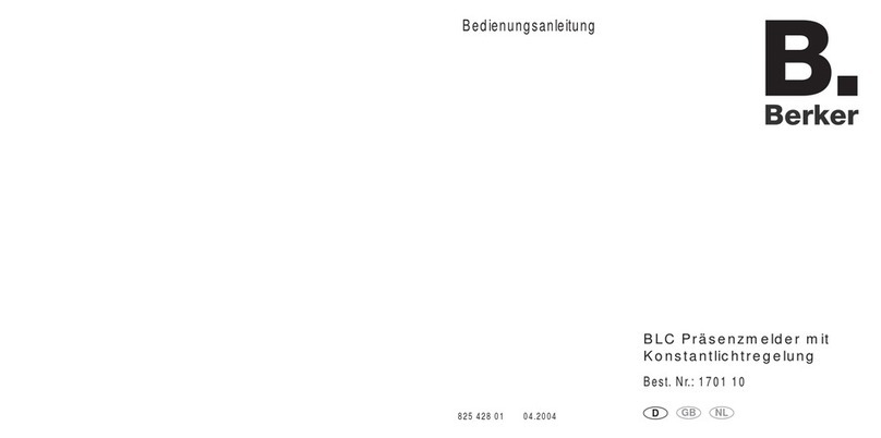 Berker BLC operating instructions