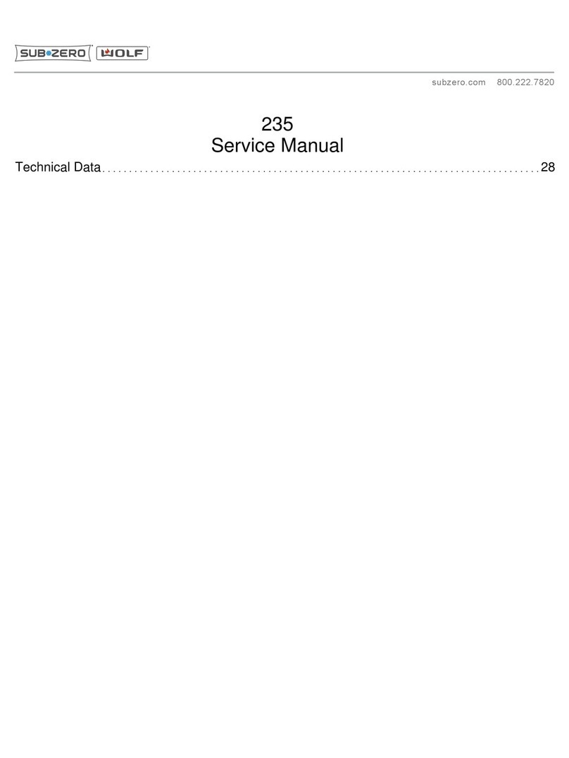 Sub-Zero 235 User manual
