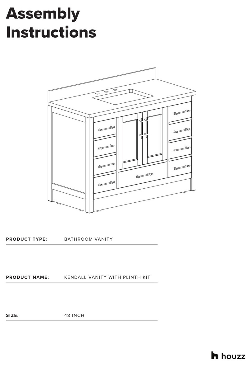 HOUZZ KENDALL VANITY WITH PLINTH KIT Assembly instructions