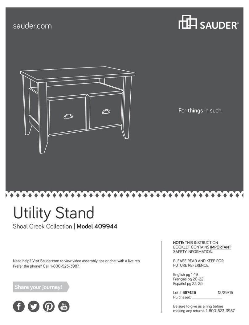 Sauder 409944 manual