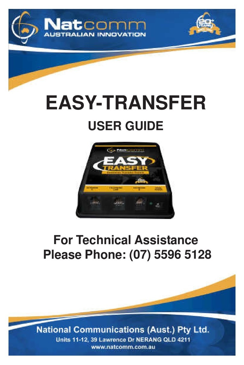 NatComm EASY-TRANSFER User manual