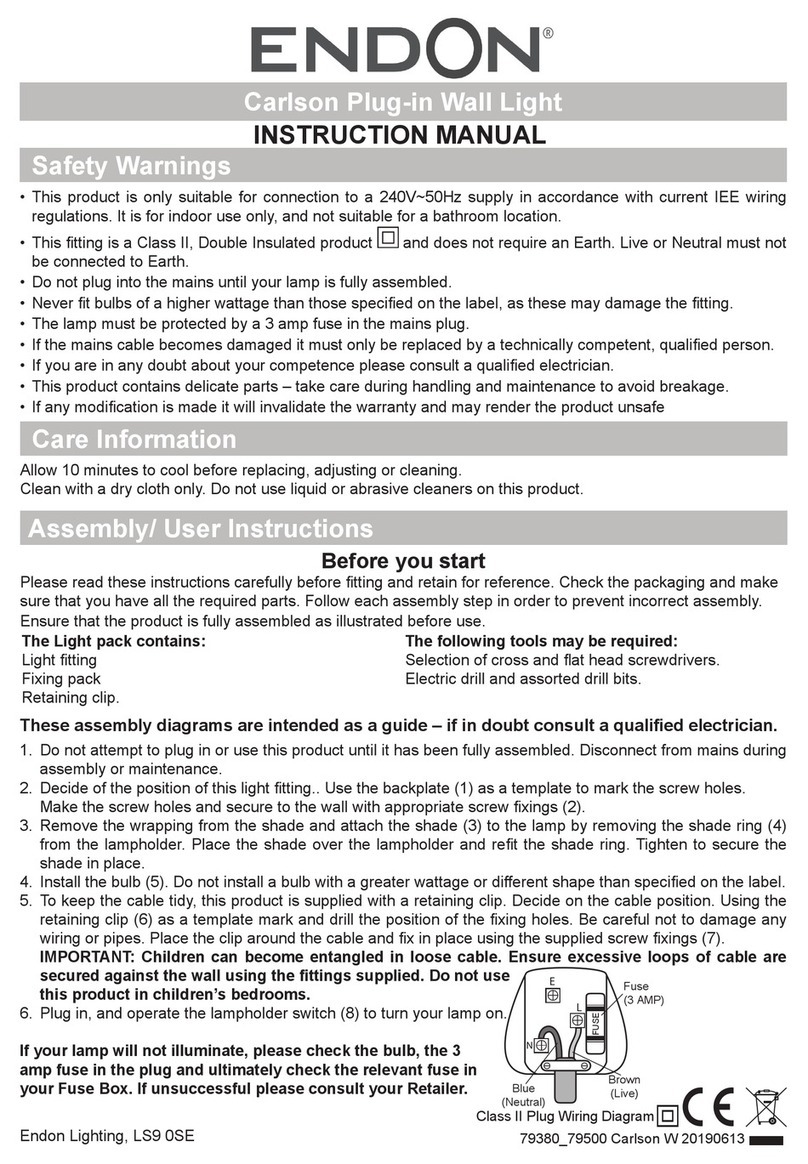 Endon Carlson instruction manual