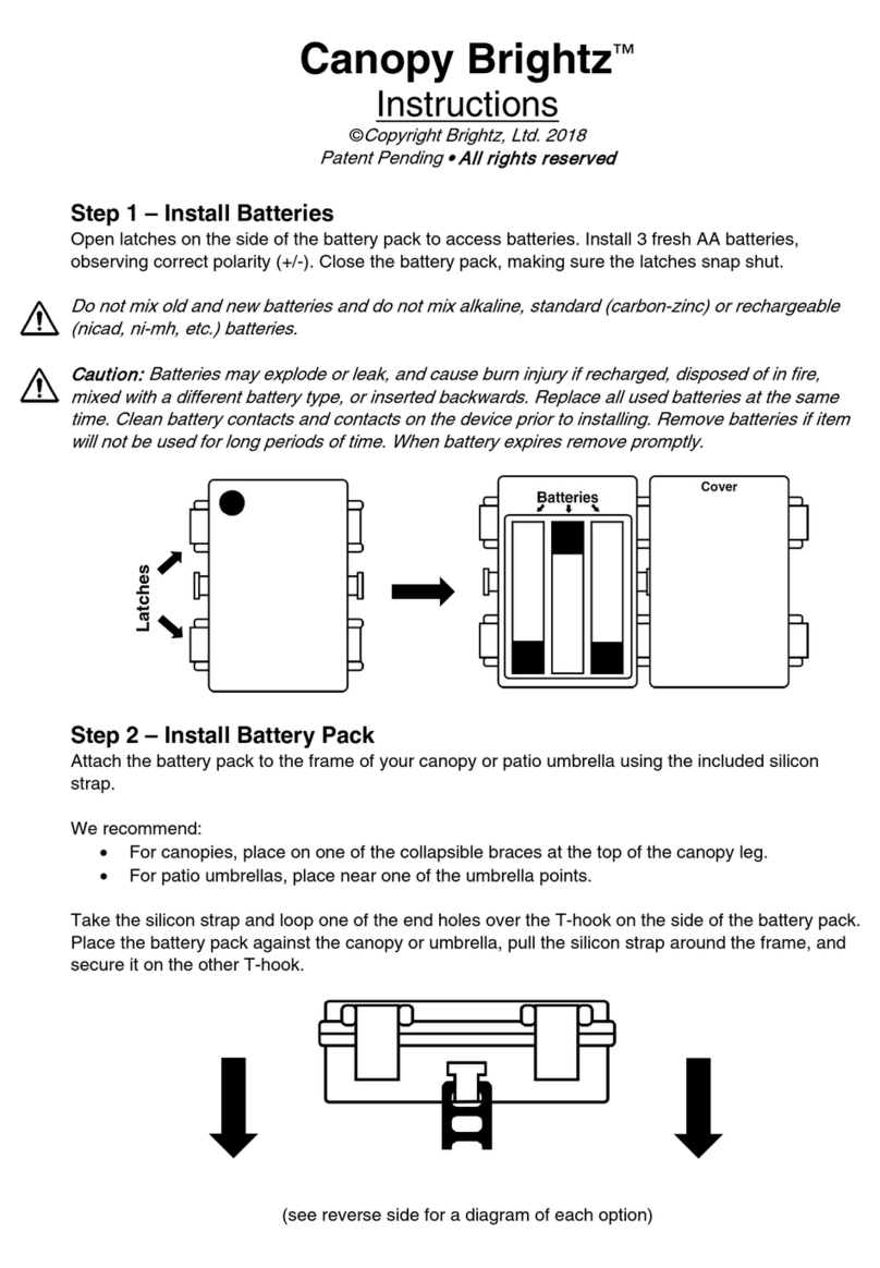 Brightz Canopy Series instructions Brightz Canopy Series instructions