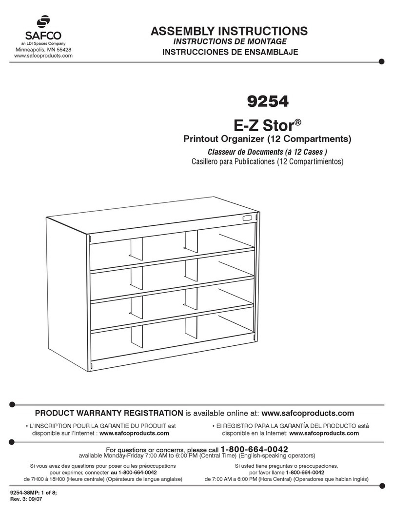 Safco E-Z Stor 9254 User manual
