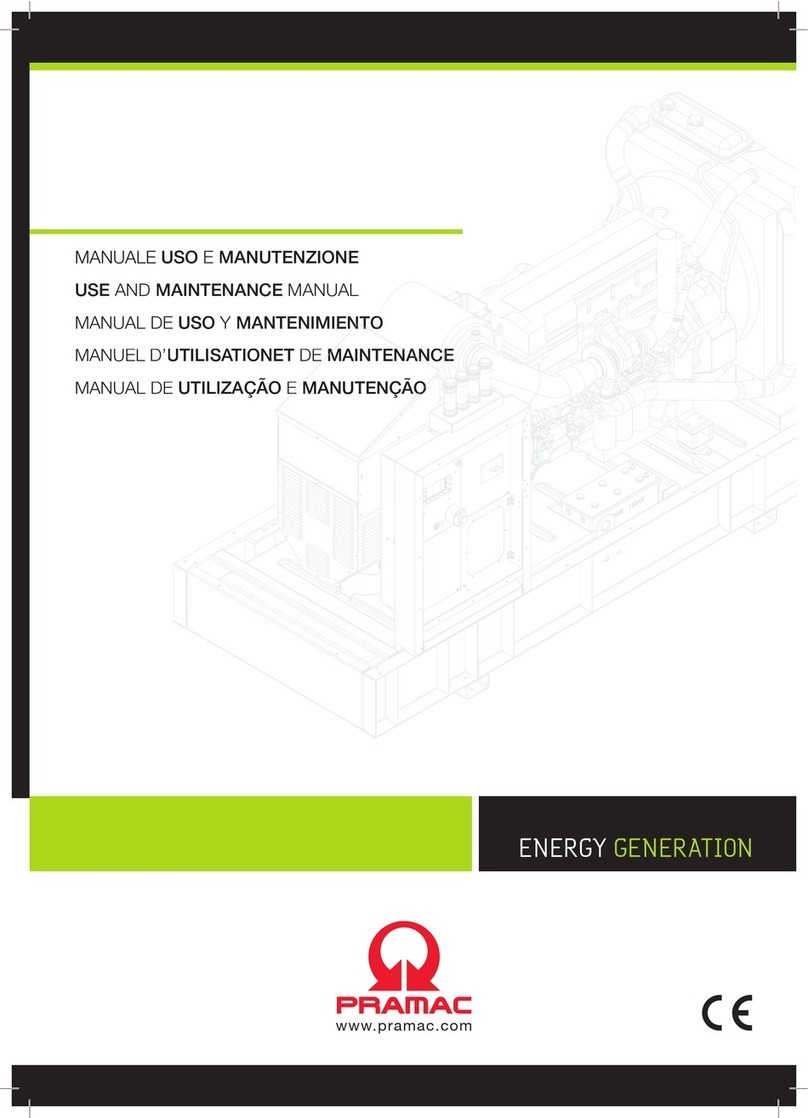Pramac GSW Use and maintenance manual