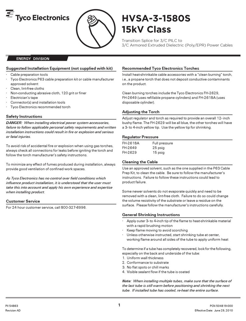 Tyco Electronics HVSA-3-1580S Series User manual