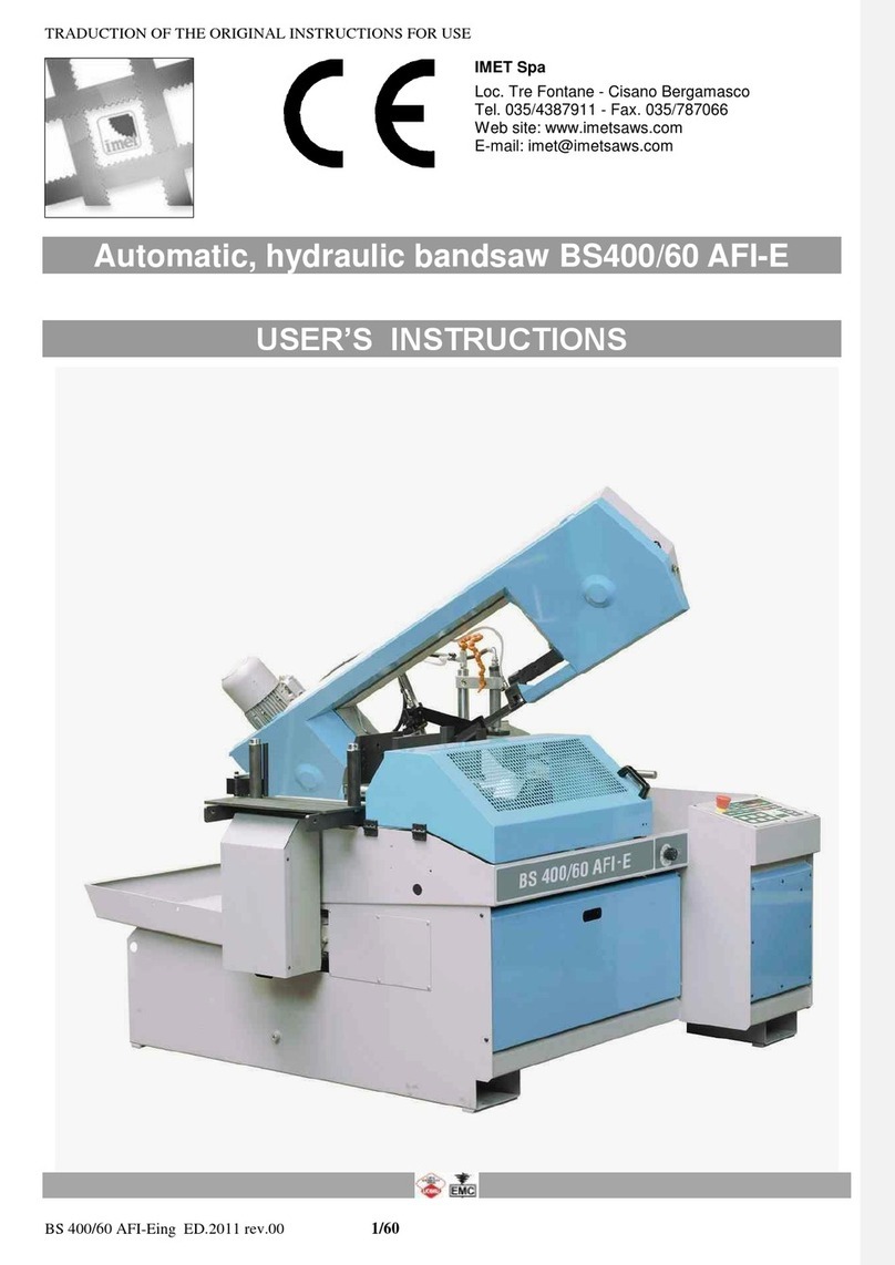 IMET BS400/60 AFI-E User instructions