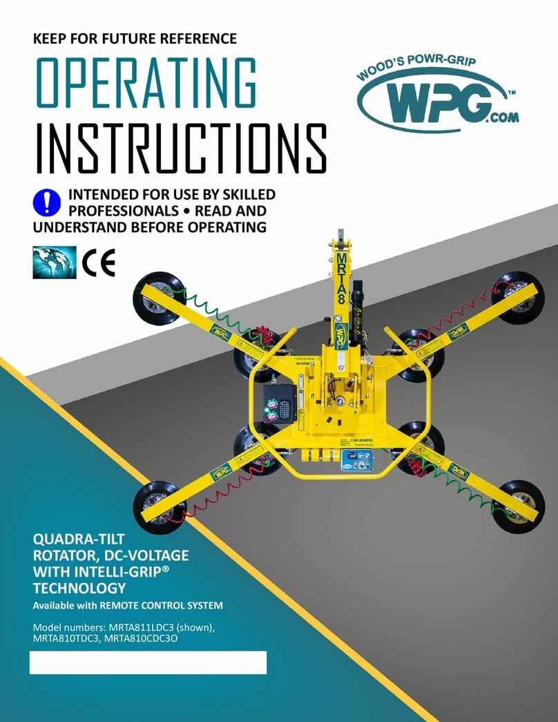 WPG QUADRA-TILT MRTA811LDC3 operating instructions