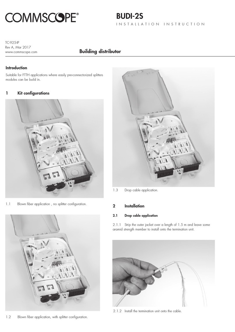 CommScope BUDI-2S Installation instruction