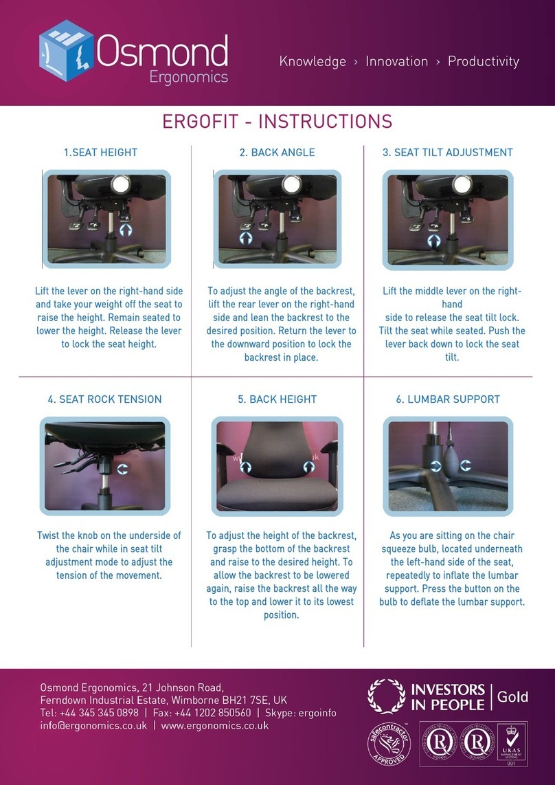 Osmond ERGOFIT instructions Osmond ERGOFIT instructions