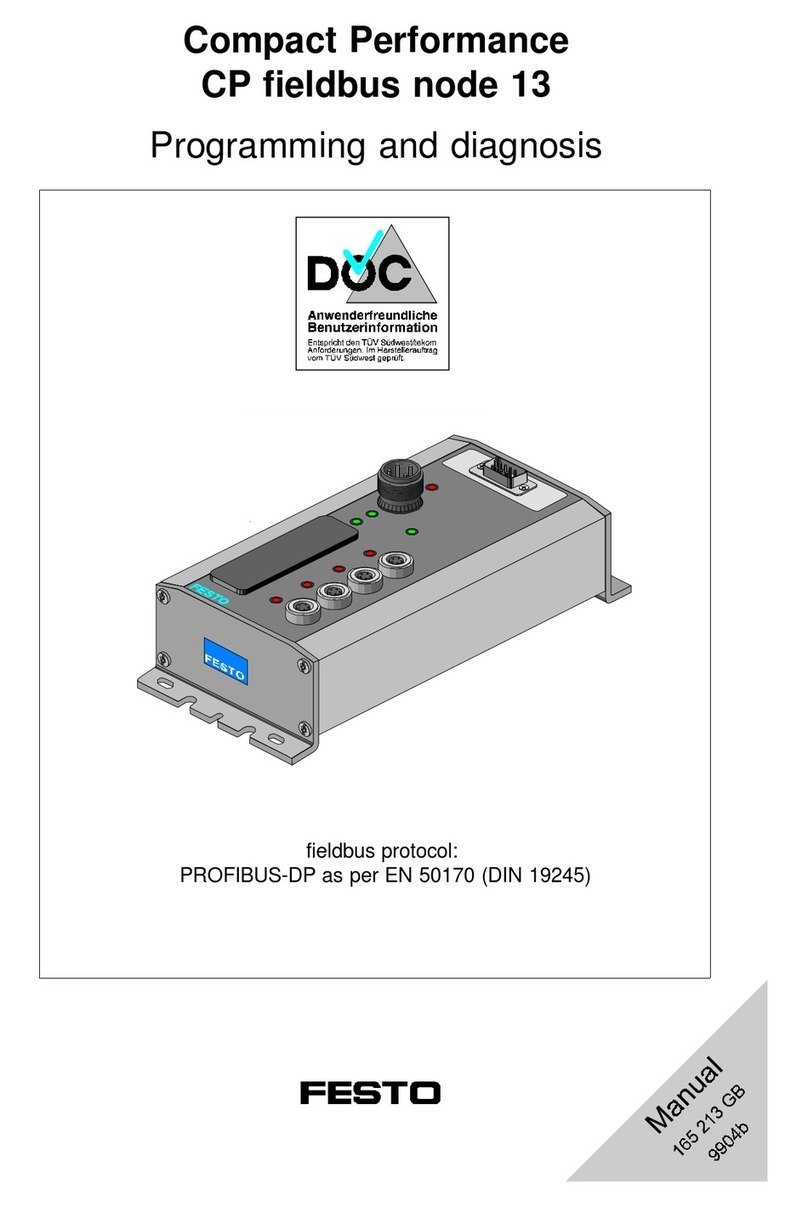 Festo Compact Performance CP-FB9-E Programming and diagnosis