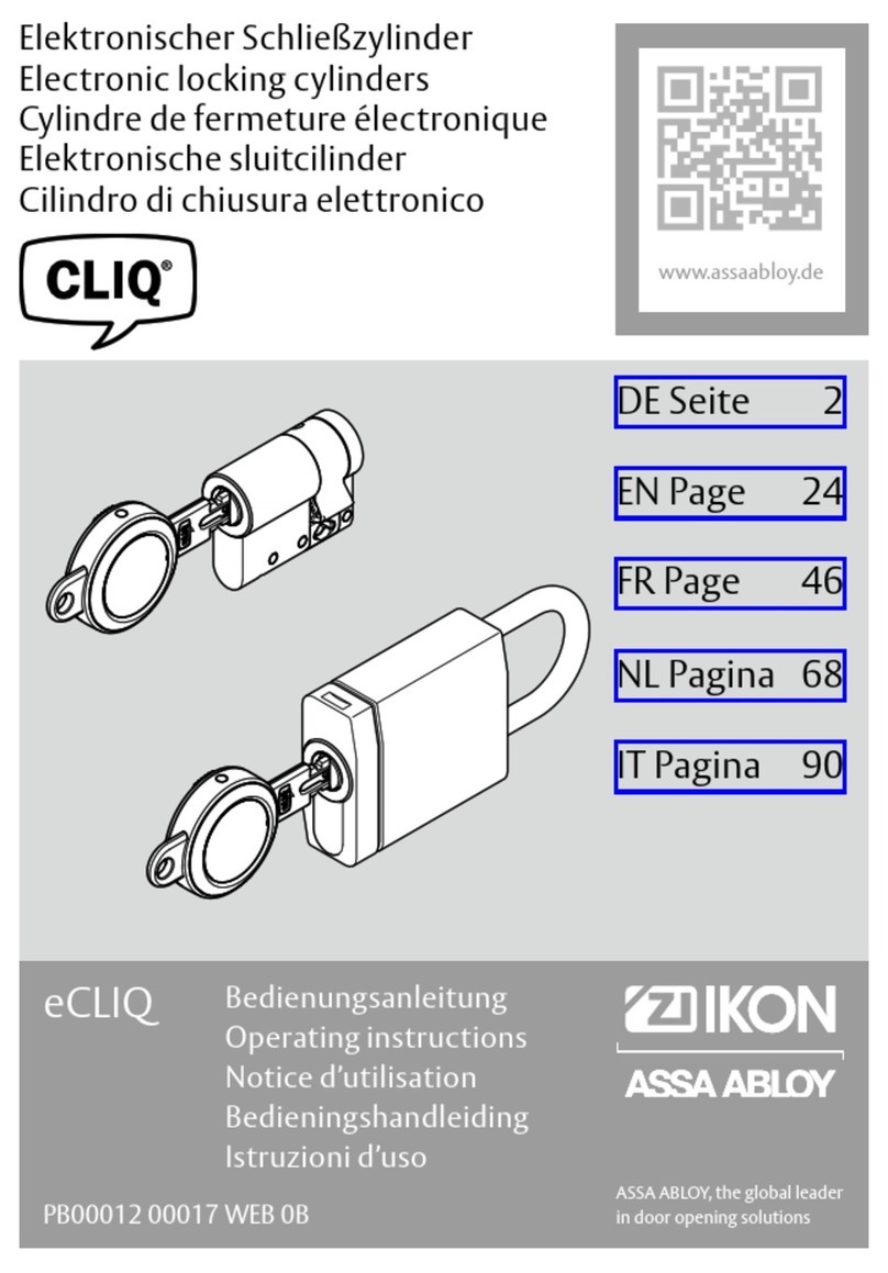 Assa Abloy eCLIQ User manual