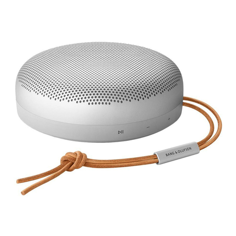 Bang & Olufsen Beosound A1 2nd Generation User manual
