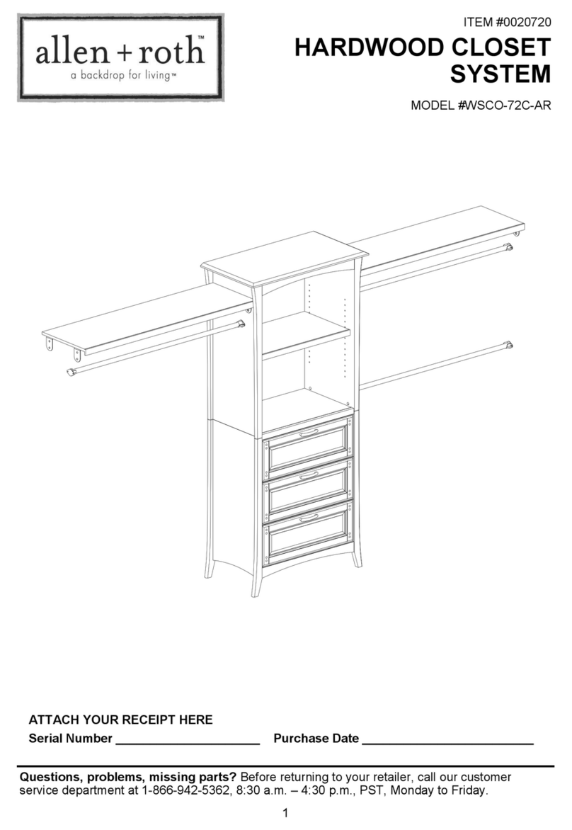 Allen + Roth WSCO-72C-AR User manual Allen + Roth WSCO-72C-AR User manual