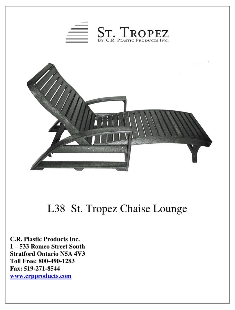 C.R. Plastic Products St. Tropez L38 quick start guide C.R. Plastic Products St. Tropez L38 quick start guide